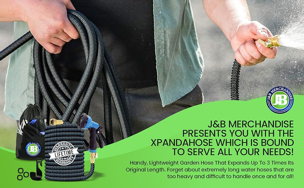 Heavy duty expandable water garden hose lightweight expanding hose