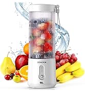 Portable Blender, Personal Size Blender for Smoothies and Shakes,USB Rechargeable Mini Blender Fr...