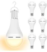 Neporal Emergency-Rechargeable-Light-Bulb, Stay Lights Up When Power Failure, 1200mAh15W 80W Equi...