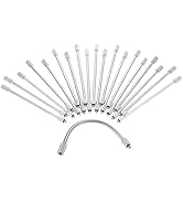 20 Packs Flexible Nozzle Extensions, 5.9-Inch Brass Mist Rod Nozzle Extensions, Bendable Copper P...