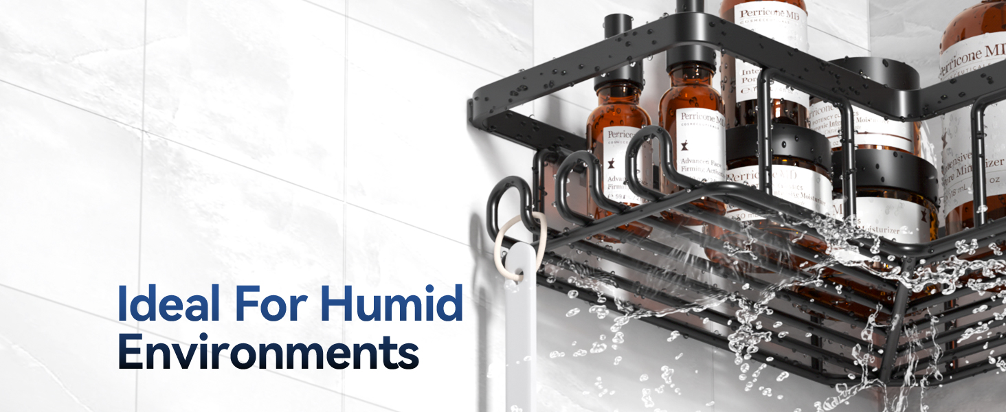 adhesive shower caddy corner