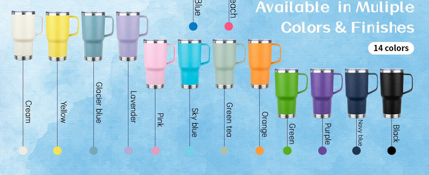 20oz Stainless Steel Insulated Tumbler with Handle
