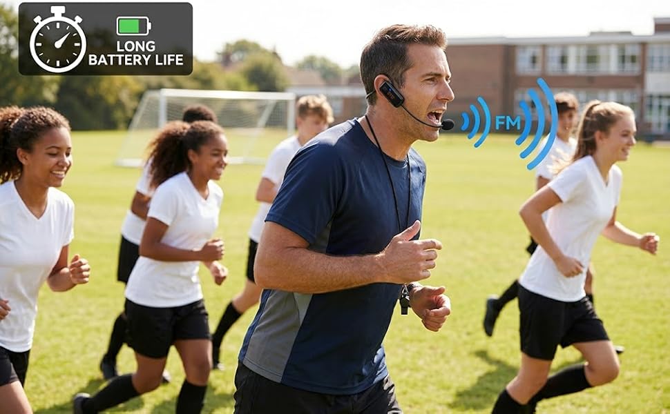 headset mic compatible with voice amplifier and portable pa speaker system