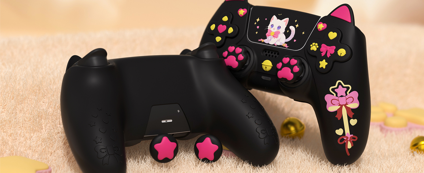 Kawaii Anti-Slip Controller Skin Grip Protector for Xbox Core Wireless Controller with Thumb Grips