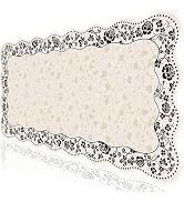 L-SPOUTTO Vintage Floral Mouse Pad,Aesthetic Scalloped Desk Mat XXL Large Gaming Mousepad,35.4x15...