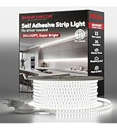 Shine Decor LED Strip Light Super Bright 32000LM, Plug&Play 120V Driverless Easy Wiring, Flicker ...
