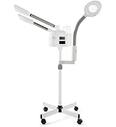Professional Facial Steamer 3 in 1 Steamer for Face with Hot & Cold Nozzle 5X LED Magnifying Lamp...