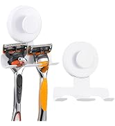 Supopular Razor Holder for Shower, Stainless Steel No-Drill Shaver Hook | Heavy-duty, damage-free...