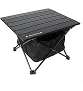 ROCK CLOUD Portable Camping Table Ultralight Aluminum Camp Table with Storage Bag Folding Beach T...