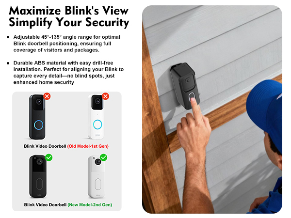 blink doorbell camera mount