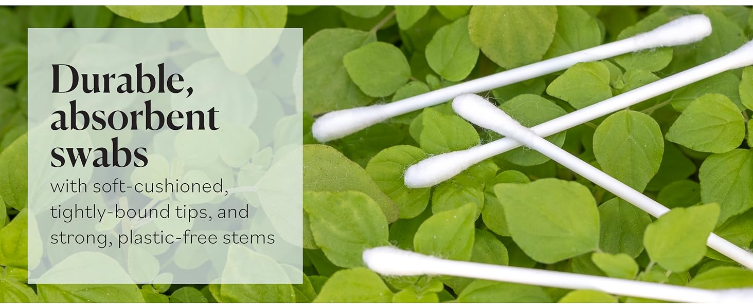 Sky Organics Organic Cotton Swabs are durable and absorbent