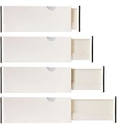 4 Drawer Dividers and Organizer, Organize Silverware and Utensils in Home Kitchen, Divider for Cl...