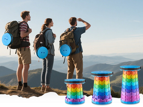 Upgraded Foldable Stool Thickened, Portable Collapsible Stool