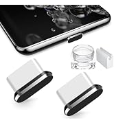 USB Type C Anti Dust Plug 2 Pack USBC Charging Port Cover Plugs Protector | Cap with Carry Box Ca...