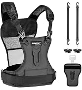 FOMITO Multi Camera Carrying Chest Harness System Vest with Side Holster for Canon 6D 600D 5D2 5D...