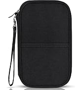 TOPBAG Rfid Passport Holder Family, Zippered Passport Holder Wallet Waterproof Bag, Travel Docume...
