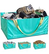Skywin Dumpster Bag Green - 64 Inches Compost Bags Waste Disposal - Heavy Duty Trash Bags Great F...