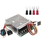 PWM DC Motor Speed Controller, DC 10-55V/60A, LED Display Stepless DC Motor Speed Controller with...