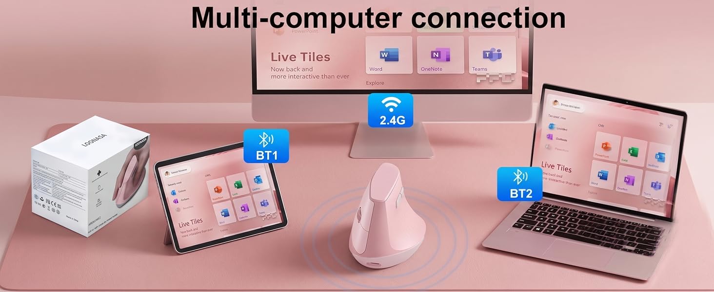pink vertical mouse