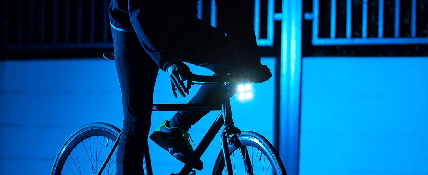 Ziren-V2 USB bike light – built-in loud horn, night cycling safety tool, weatherproof
