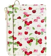 Sunwel Fashion Slim Credit Card Holder for Women Small Card Cases with Cute Prints ID Window (CHE...