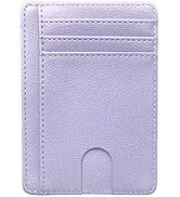 JEKAVA Slim Minimalist Wallet for Women Men Credit Card Holder Front Pocket Wallet RFID Blocking ...