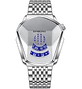 Gosasa Simple Fashion Cool Men's Casual Waterproof Stainless Steel Quartz Wristwatch Geometric Sh...