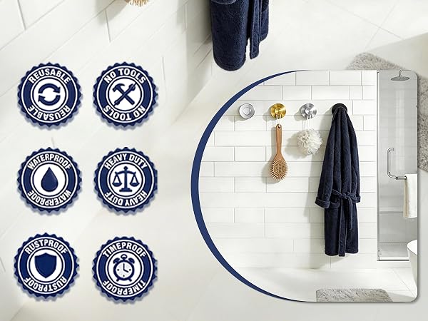 no drilling suction cup hooks for bathroom mirror wreath hanger for glass front window hangers