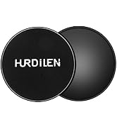 Hurdilen Core Sliders, Exercise Gliding Discs Dual Sided Use on Carpet and Hardwood Floors, Light...