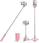 PINHEN Phone Tripod & Selfie Stick,3 in 1 Extendable 360° Rotation Tripod Stand with Detachable W...