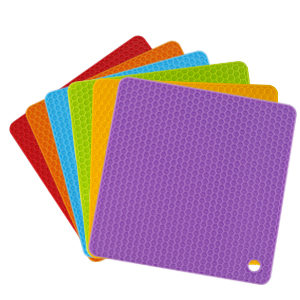 silicone pot holders heat resistant mats for protect table silicone pot mat christmas gift
