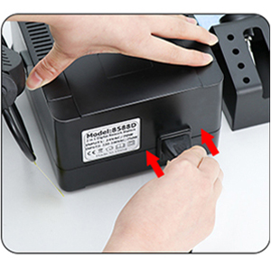 Make sure the power cord is firmly connected to the machine.