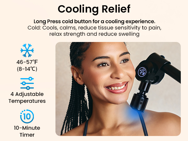 massage gun with extension handle