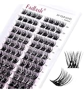 Lash Clusters 96pcs 12-18mm Individual Lashes D Curl Large Tray Wispy Cluster Lashes Mixed Length...