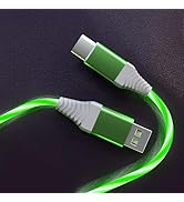 Light Up USB Type C Charger Cable 3A LED Light Up USB C Fast Charge Cord Light Up Cable Lighted P...