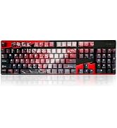 GUNMJO PBT Dye-Sublimation Cherry Blossom Keycaps for Gaming Keyboard with Cherry MX Switches Mec...