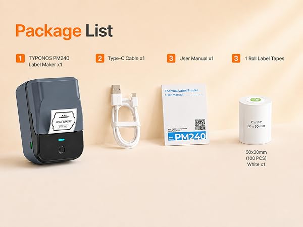 label maker machine with tape label printer thermal printer sticker printer thermal label printer