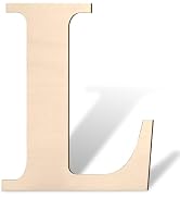 Large Wooden Letters, 17 inch Big Wood Letter L for Crafts, Wall Decor, Unfinished Blank Giant Wo...
