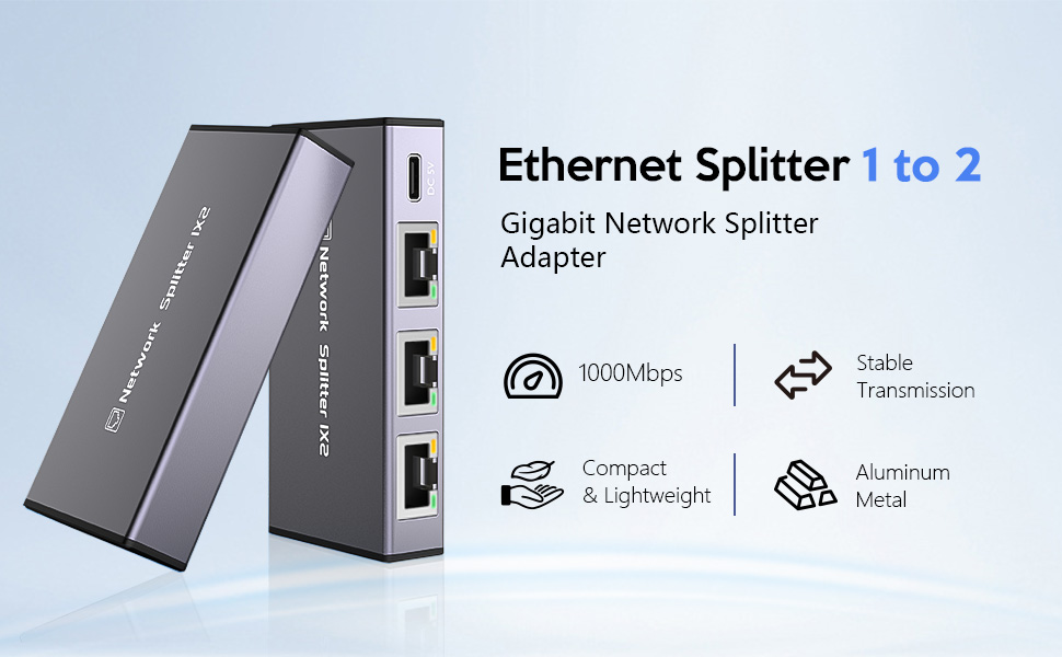 Ethernet Splitter 1 to 2 A1