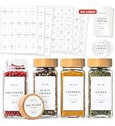 Minimalist Spice Jar Labels Self-Adhesive - 240 Stickers for Spice Jars, Spice Jars & Drawers, Ro...