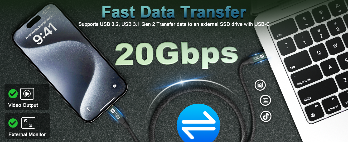 USB C to USB C Monitor Cable