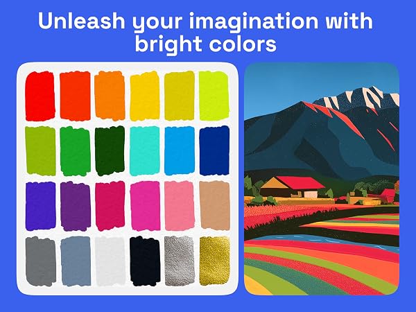 bright colors