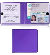 Kewucn 1 PC Car Registration Insurance Holder, Essential Auto Card Glove Box Organizer, Vehicle I...