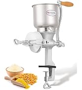 Moongiantgo Corn Grinder Mill Cast Iron Grain Mill Hand Grinder with Large Hopper for Corn Barley...