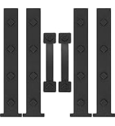 HILLMASTER Garage Door Magnetic Decorative Hardware, 6 Pieces Rectangle Garage Door Magnets Accen...