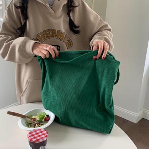 Women Corduroy Tote Bag