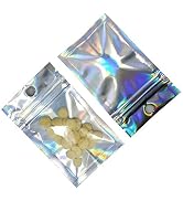 PABCK 200 Pcs Clear Mylar Bag 2.3x3.9 inch (Inside Size 1.9x2.5 inch) Resealable Foil Pouch Heat ...