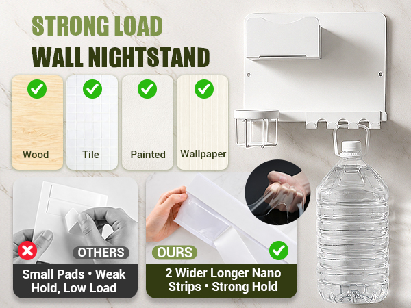 bedside shelf wall mount