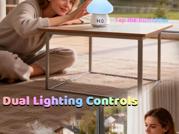 Mushroom Humidifier with light