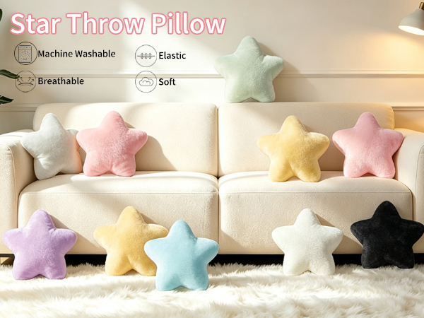 Home decorative star shaped throw pillows